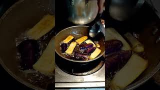 Cooking fried eggplant asmrsounds satisfying highlights shorts short youtubeshorts [upl. by Laurianne747]