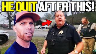 Police Sergeant Gets DEMOTED And QUITS After Dealing With Him [upl. by Gnuhn]