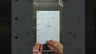 📒 Juillet facile et rapide  Bullet Journal Agenda Planner [upl. by Weslee]