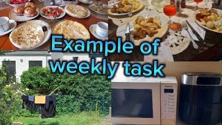 Example of weekly task saturday amp sunday routine healthy Dinner Arifa from Germany Vlog [upl. by Bunde]