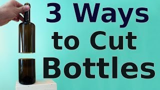 How to Cut Glass Bottles  3 ways to do it [upl. by Anaela]