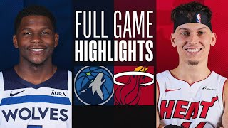 TIMBERWOLVES at HEAT  FULL GAME HIGHLIGHTS  December 18 2023 [upl. by Aillimat]