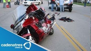 Hombre muere en espantoso accidente en motocicleta [upl. by Anival]