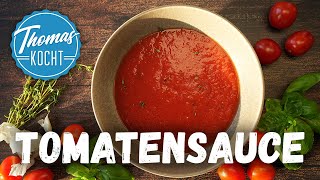 Tomatensoße selber machen  mit frischen Tomaten [upl. by Hooper585]