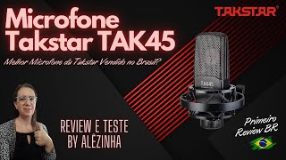 MICROFONE TAKSTAR TAK45  UNBOXING REVIEW E TESTE BY ALÊZINHA [upl. by Marx]