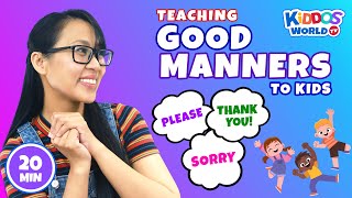 Learning Good Manners for Kids  Miss V Teaching Children with good behaviour and Being Polite [upl. by Immaj]