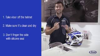 How To Install A Pinlock Max Vision Visor System [upl. by Novrej]