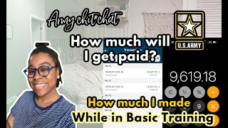 How much money do you get paid at basic training  full army pay breakdown is it worth it [upl. by Beitch]