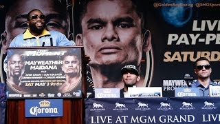 Undercard Press Conference  Mayweather vs Maidana  SHOWTIME Boxing [upl. by Schwerin]