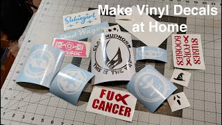 How To Make Vinyl Decal Stickers at Home With Your Silhouette Cameo  In Depth Tutorial [upl. by Turino]