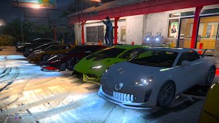 50s amp 60s Cars impromptu race  from Route 68 Fleeca Bank to Dream View Motel GTA Online [upl. by Ramsey]