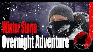 Backpacking in a Blizzard  Winter Storm Backpacking Overnight Adventure [upl. by Aramen726]