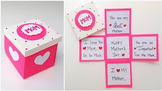 😍 Surprise 😍 Mothers Day Gift Box Making • Cute mothers day gift idea 2023 • paper gift for mother [upl. by Fredenburg336]