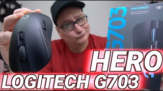 Logitech G703 HERO Review ALMOST PERFECT [upl. by Nomyt]