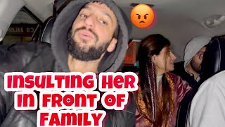 PRANK insulting prank on wife in front of family prankonwife arpitkhajuria insultingprank [upl. by Bern]