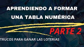 Segunda parte de la tabla Numérica al final te dejo un pronóstico [upl. by Brasca]