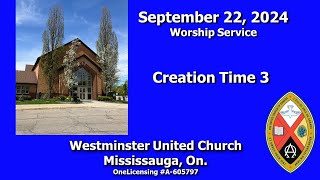 Worship Service September 22 2024 Creation Time 3 [upl. by Miarzim597]