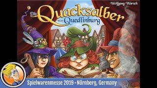 Die Quacksalber von Quedlinburg Die Kräuterhexen — game overview at Spielwarenmesse 2019 [upl. by Loftis]