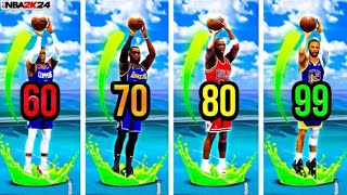 NBA 2K24 BEST JUMPSHOT FOR ALL 3PT RATING  ALL BUILDS BEST GREEN WINDOW JUMPSHOTS NBA 2K24 [upl. by Drofla668]