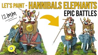 Carthage War Elephants  Hail Caesar Epic Battles  Punic Wars  Warlord Games  Part 3 [upl. by Inotna]