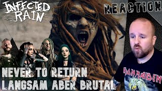 INFECTED RAIN  Ungewohnt langsam aber extrem hart  Never To Return  Reaction [upl. by Randie]