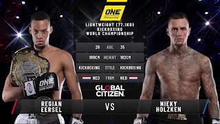 Regian Eersel vs Nieky Holzken II  Full Fight Replay [upl. by Barn]