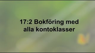 172 Bokföring med alla kontoklasser  Företagsekonomi 2 🍀🌸 [upl. by Couq157]