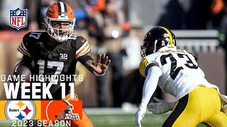 Pittsburgh Steelers vs Cleveland Browns  2023 Week 11 Game Highlights [upl. by Annad]