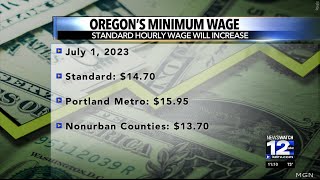 Oregon minimum wage set to increase [upl. by Akerdnuhs]