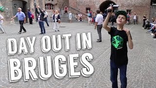 Our First Full Day in Bruges Belgium  Autism Family Vlog [upl. by Huxham]