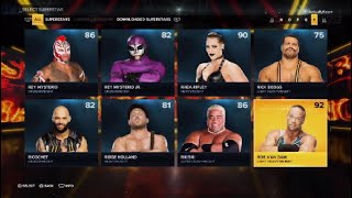 WWE 2K23 Rob Van Dam Signatures amp Finishers Moveset [upl. by Aicnorev585]