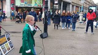 Hurricane from the musical Hamilton performed by Riordan on Grafton Street Dublin [upl. by Konstantin]