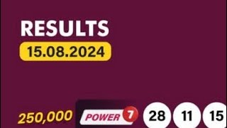 uwinn lottery results August 1582024 Thursday night POWER 7 GRAND 6 MAX 3 4 YOU SPIN 5 [upl. by Nitsirc]