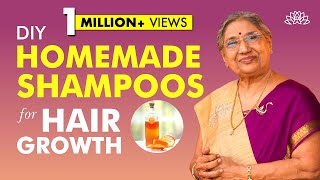 3 Natural Homemade Shampoos for Hair Fall Dandruff amp Healthy Hair  DIY Hair Growth Shampoos [upl. by Yonina]