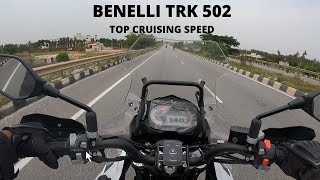 Benelli trk 251 top speed  velocidad final  en plano [upl. by Neztnaj]