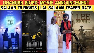 Dhanush  Ilaiyaraja Biopic Official  Laal Salaam Teaser Date  Pongal 4 Movies Clash Official [upl. by Anais427]