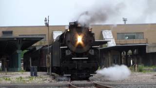 Nickel Plate Road 765 Departing Toledo Union Station [upl. by Nidak]