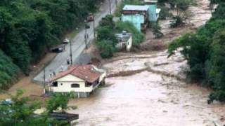 Enchente em São José do Vale do Rio Preto KM 26 [upl. by Eidnar825]