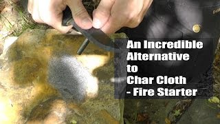 An Incredible Alternative to Char Cloth  Fire Starter [upl. by Aerdnuahs48]