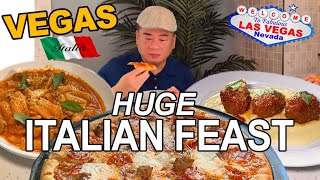 A HUGE Italian Feast at quotSpiedini Fiammaquot Italian Bistro Rampart Las Vegas [upl. by Reinert]