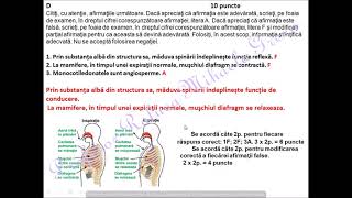 BACALAUREAT BIOLOGIE VEGETALA  test antrenament rezolvat [upl. by Niu]