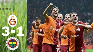 Galatasaray vs Fenerbahce 31 Turkish Super League 20242025 [upl. by Oinotnaesoj]