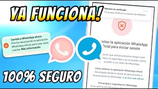 ✅ Como SOLUCIONAR Baneo de Whatsapp Estilo Iphone y Plus  Necesitas la Aplicación oficial 🤗 📱 [upl. by Hersh]