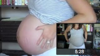 37 Weeks 4 Days Pregnant Belly Baby Buy amp Update [upl. by Ayatnohs]