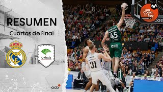 Real Madrid  Unicaja 8293 RESUMEN  Copa del Rey Badalona 2023 [upl. by Arbua]