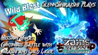 Zoids Wild King Of BlastSwitch  Mission Mode Arashi And Wild Liger Continuous Battle Mode [upl. by Atinot]