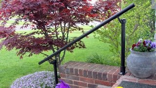 How to Install an Outdoor Handrail On Your Front Porch [upl. by Lenrow113]