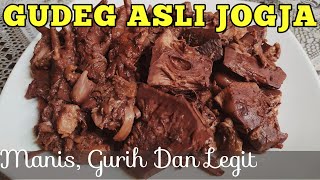 GUDEG NANGKA MUDA DAUN JATI JOGJACARA MASAK GUDEG JOGJA KERING ASLIGUDEG YU DJUM ANTI GAGAL [upl. by Nanahs608]