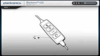 Plantronics Blackwire 420 with Lync Interactive Setup Guide iPhone sample video [upl. by Zena]