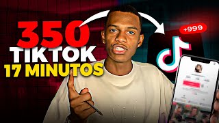 Como criar 350 tiktok com 1 click e monetizar canal dark no tik tok [upl. by Dotti770]